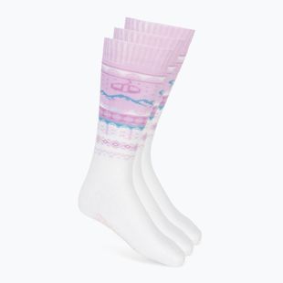 Sízokni Surfanic Pro Tech Fairisle 3 pár ice lilac