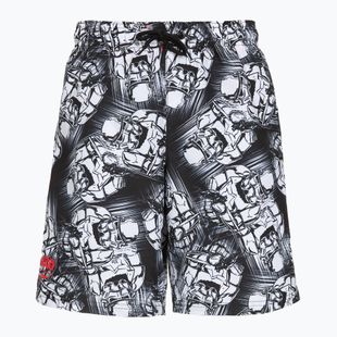 Speedo Print Leisure 17" gyermek úszónadrág fekete/fehér