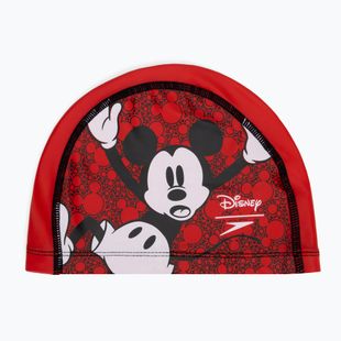 Gyermek úszósapka Speedo Printed Pace red/white