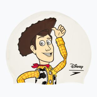 Speedo Slogan Print Woody fehér/sárga gyermek úszósapka