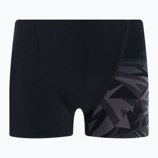 Férfi úszóboxer Speedo HyperBoom V-Cut Aquashort black/siren red