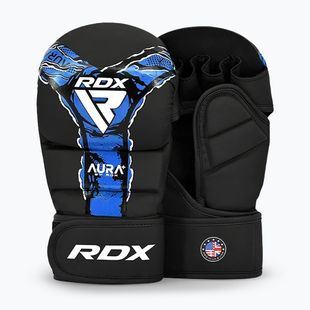 MMA kesztyűk RDX Grappling Shooter New Aura F17 black/blue