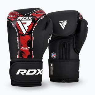 Bokszkesztyűk RDX Boxing New Aura F17 black/red