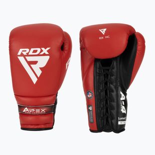 Boxkesztyű RDX Apex Lace Up Training Sparring Boxing red