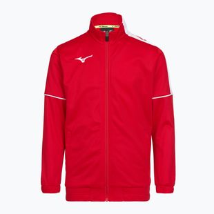 Gyerek edzőpulóver Mizuno Knitted Track red