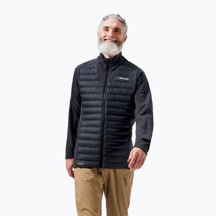 Férfi hibrid kabát Berghaus Hottar Hybrid black/black