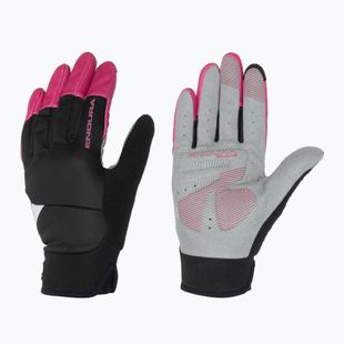 Női kerékpáros kesztyű Endura Windchill W cerise