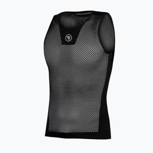 Férfi kerékpáros pulóver Endura Fishnet II Ujjatlan Baselayer fekete