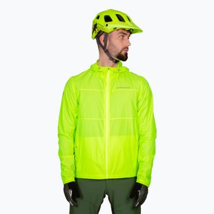 Férfi kerékpáros kabát Endura Hummvee Windshell hi-viz sárga