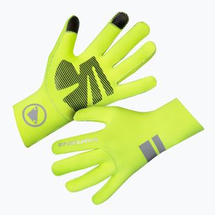 Férfi kerékpáros kesztyűk Endura FS260-Pro Nemo Glove II hi-viz yellow