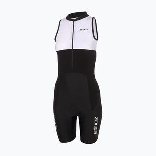 Női triatlon overál ZONE3 Lava Long Distance Trisuit black/white/green