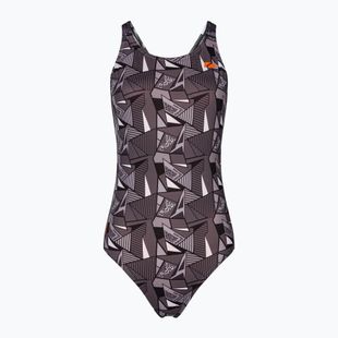 Női egyrészes fürdőruha ZONE3 OWS Renew Classic black/white