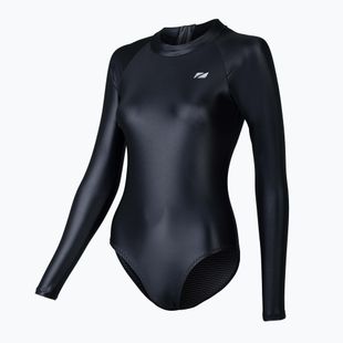 Női egyrészes fürdőruha ZONE3 OWS Ti+ Thermal High Neck fekete