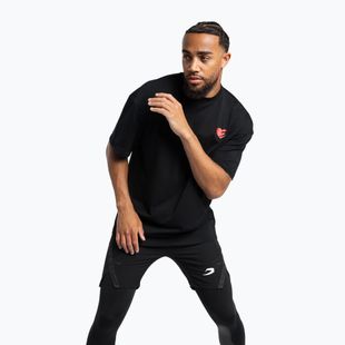 Férfi póló Boxraw Boxing is Love Oversized Black