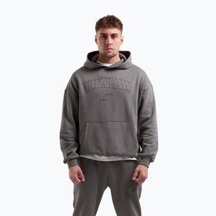 Férfi pulóver BOXRAW East Street Hoodie distressed grey