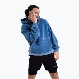 Férfi pulóver BOXRAW Sparring Club Oversized Hoodie washed baby blue