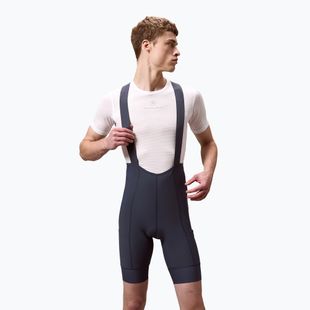 Férfi kerékpáros rövidnadrág Endura Loop Bibshort carbon grey
