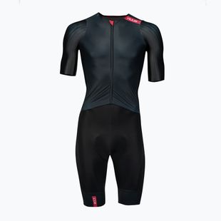 Férfi kerékpáros overall HUUB Strada Road Speed Suit black/red