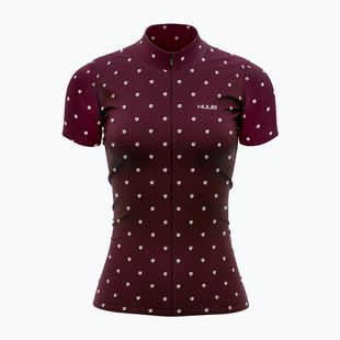 Női kerékpáros trikó HUUB La Fleur SS W szőlő