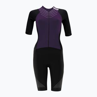 Női kerékpáros öltöny HUUB Pinnacle Tri Suit W fekete / szőlő