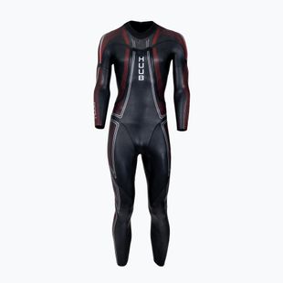 Férfi triatlonos úszóruha HUUB Aerious III 3:5 black/red