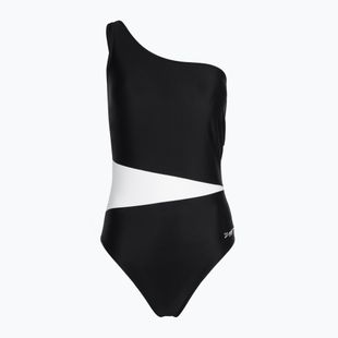 Női egyrészes fürdőruha Zoggs Lattice One Shoulder kék / fehér