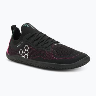 Női barefoot cipő Vivobarefoot Primus Lite Knit obsidian/ vibrant pink