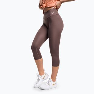 Női Gymshark edző leggings 7/8 penny barna