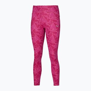 Női futóleggings Mizuno 7/8 Printed pink peacock
