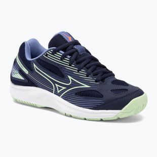 Gyerek röplabda cipő Mizuno Cyclone Speed 4 Jr eblue/tech green/lolite