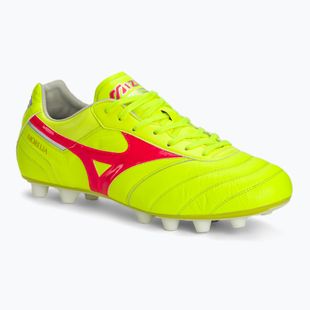 Mizuno Morelia II Elite MD biztonsági sárga/tüzes korall 2/galaxis ezüst férfi futballcipő