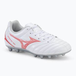 Gyermek futballcipő Mizuno Monarcida Neo III Select AG fehér/sugárzó piros