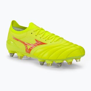 Férfi focicipő Mizuno Morelia Neo IV Β Japan Mix safety yellow/flery coral 2/safety yellow
