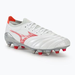 Férfi focicipő Mizuno Morelia Neo IV Β Japan Mix white/radiant red/hot coral