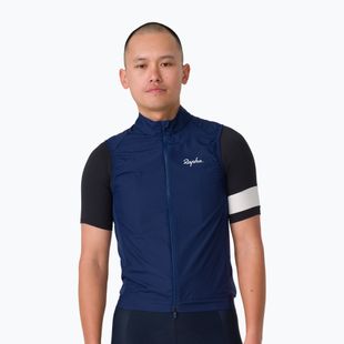 Férfi kerékpáros mellény Rapha Core Gilet Navy/White