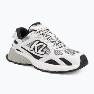 KARL LAGERFELD női cipő Orion Sidetrim fekete bőr/textil és fehér