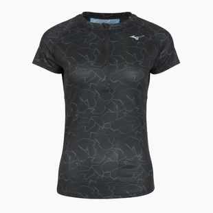 Női futó póló Mizuno Graphic Trail Tee fekete