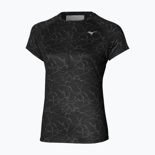 Női futó póló Mizuno Graphic Trail Tee fekete