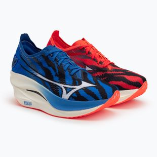 Mizuno Wave Rebellion Pro 3 gyújtás piros/fehér/baseball kék futócipő