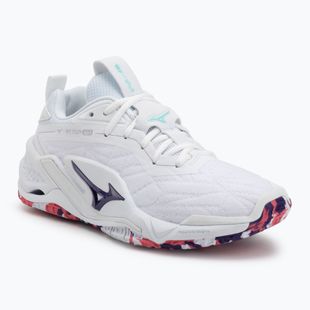 Kézilabda cipő Mizuno Wav Stealth Neo 2 white/violet indigo/camellia rose