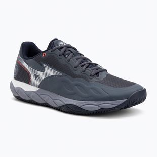Mizuno Wave Enforce Court CC teniszcipő odyssey szürke/fehér/kék gránit