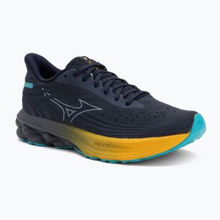 Férfi futócipő Mizuno Wave Skyrise 6 odyssey szürke/icelandic kék/citrus