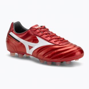 Mizuno Morelia II Elite FG férfi futballcipő 40. piros/fehér/fekete