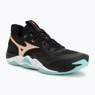 Röplabda cipő Mizuno Wave Momentum Elite black/tangelo/ice green