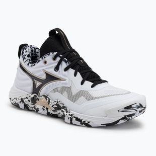 Röplabdacipő Mizuno Wave Momentum Elite white/black/ge gold