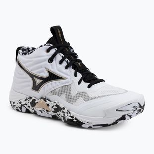 Röplabdacipő Mizuno Wave Momentum Elite Mid white/black/ge gold