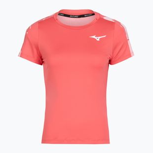 Női teniszpóló Mizuno Daybreakers Printed calypso coral