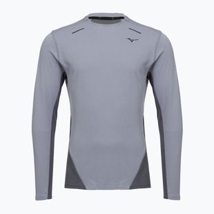Férfi hosszú ujjú futópóló Mizuno Tech Thermal Charge quiksilver
