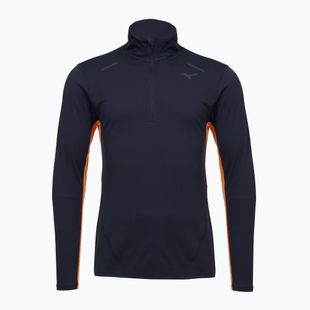 Férfi futó hosszú ujjú felső Mizuno Tech Thermal Charge Half Zip baritone blue