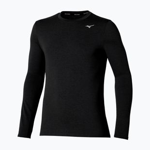 Férfi futó hosszú ujjú Mizuno Core Impulse Tee fekete